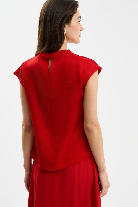 блузка с драпировкой по цене 1370 руб вид справа