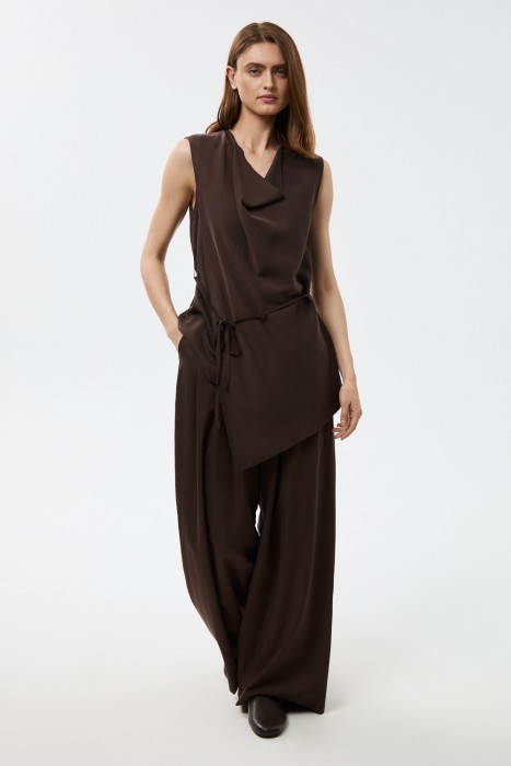 блузка с драпировкой из россии вид сбоку