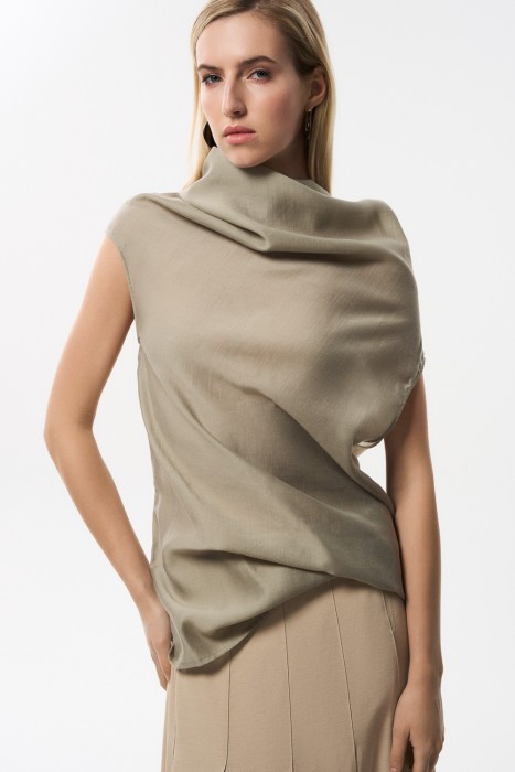 блузка с фантазийным воротником 803259003 фотография