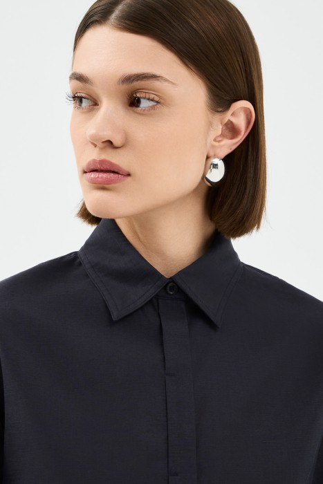 блузка с короткими рукавами из россии вид сбоку