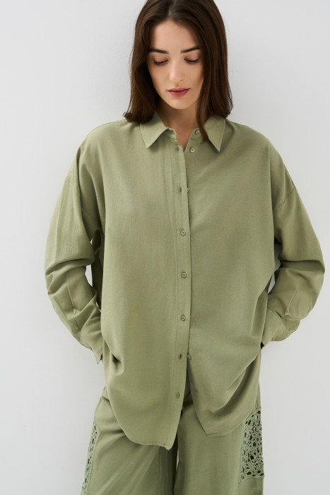 блузка с кружевной спинкой 768263003 фотография