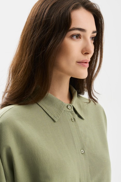 блузка с кружевной спинкой от бренда снежная королева вид слева