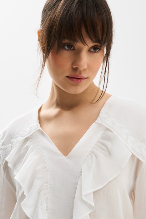 блузка с оборками по цене 1740 руб вид справа