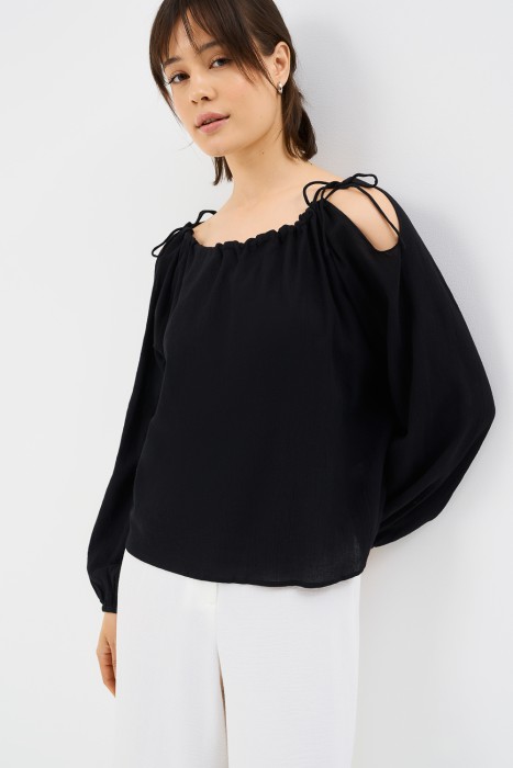 блузка с открытыми плечами 760886003 фотография