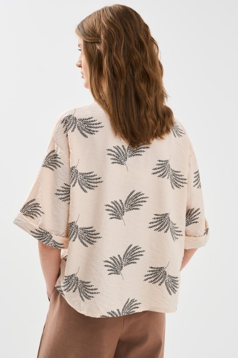 блузка с принтом по цене 1370 руб вид справа