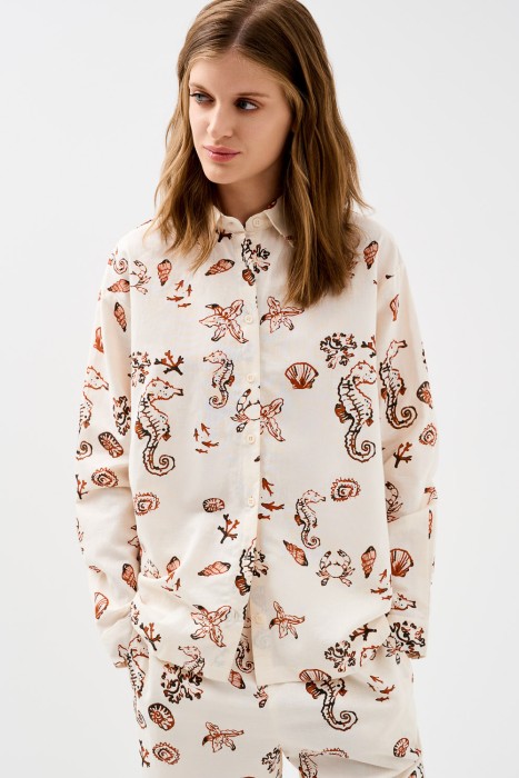 блузка с принтом 769926003 фотография