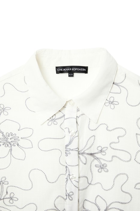 блузка с принтом от бренда снежная королева вид слева