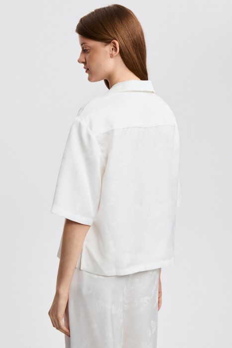 блузка с принтом по цене 3060 руб вид справа