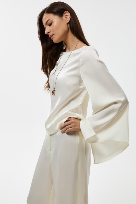 блузка с рукавами-клеш 814065003 фотография