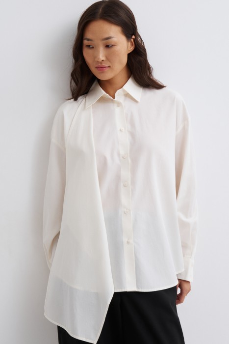 блузка с шарфом от бренда снежная королева вид слева