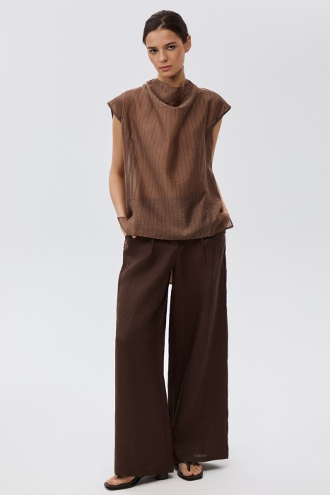 блузка с шарфом 815049003 фотография