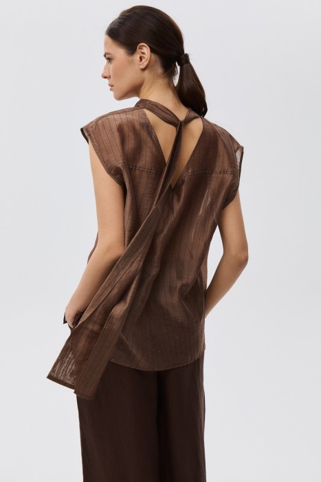 блузка с шарфом по цене 3680 руб вид справа