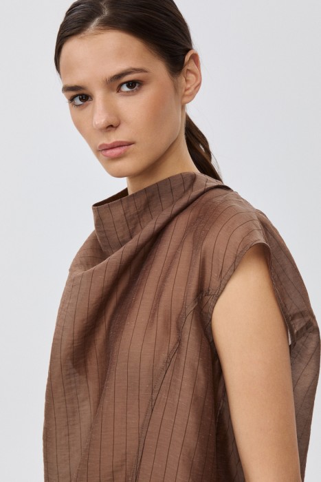 блузка с шарфом из россии вид сбоку