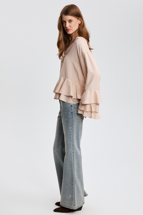 блузка с воланами 815070003 фотография