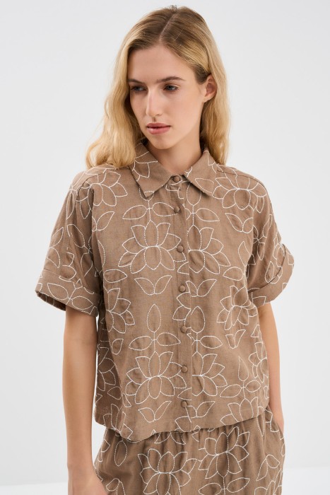 блузка с вышивкой 769913003 фотография