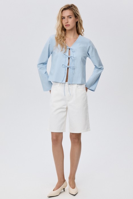 блузка с завязками 811838003 фотография