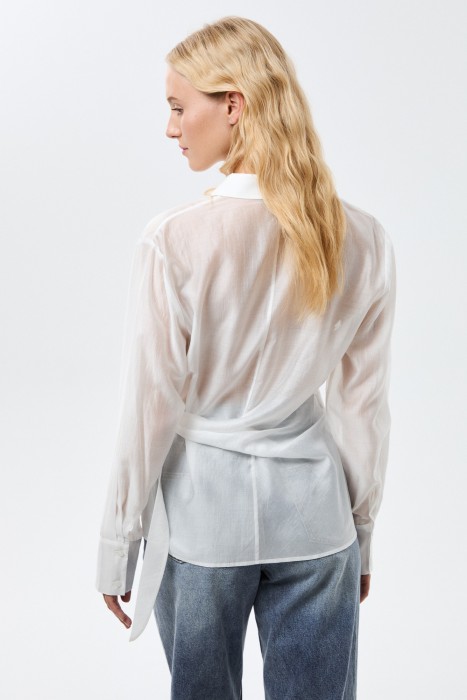 блузка с завязками по цене 2680 руб вид справа