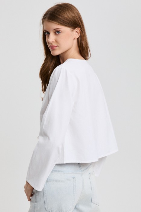 блузка с завязками по цене 2680 руб вид справа