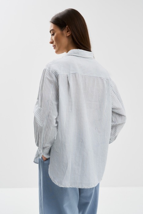 блузка в полоску по цене 2030 руб вид справа