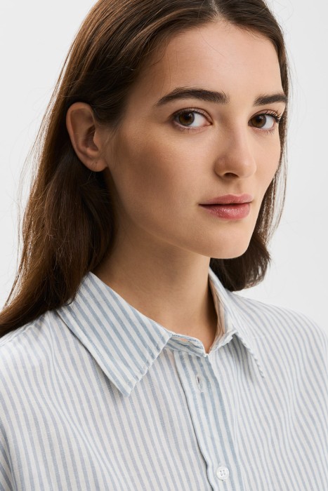 блузка в полоску из россии вид сбоку