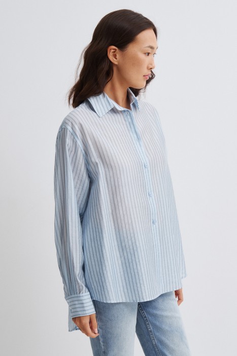 блузка в полоску по цене 3350 руб вид справа