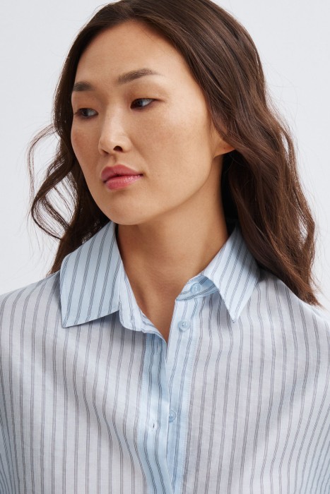 блузка в полоску из россии вид сбоку