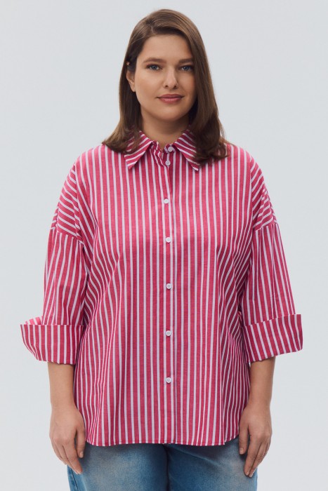 блузка в полоску от бренда снежная королева вид слева