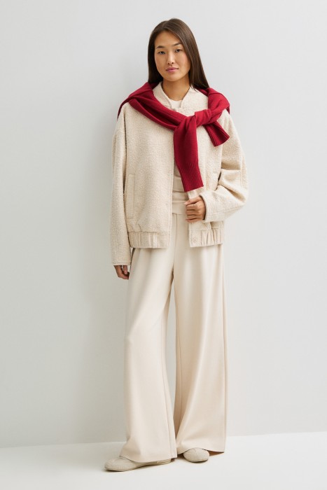 бомбер из фактурной ткани 826742003 фотография