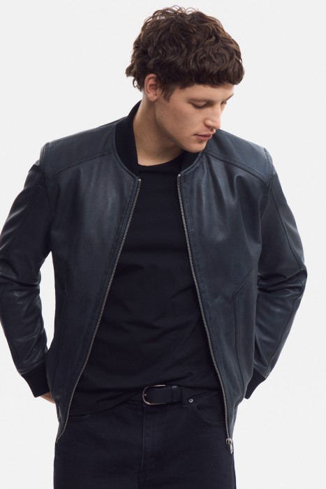 бомбер из натуральной кожи 801750003 фотография