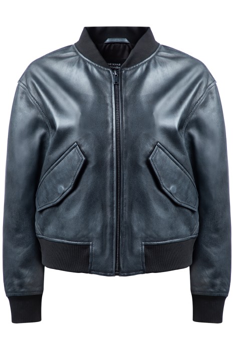 бомбер из натуральной кожи 800538003 фотография