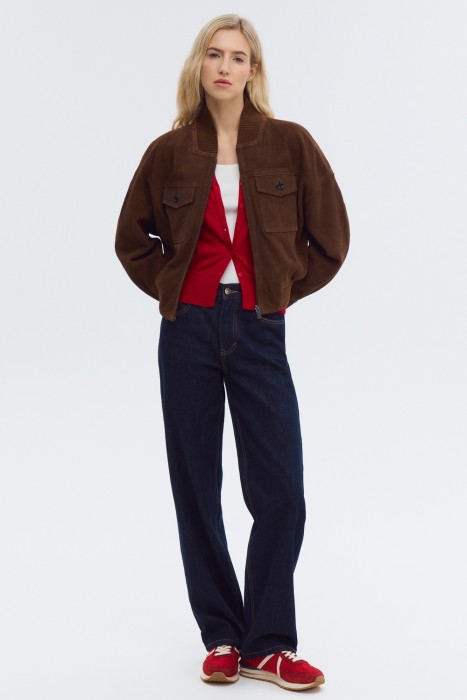 бомбер из натуральной кожи 804500003 фотография