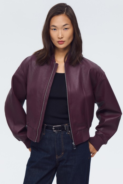 бомбер из натуральной кожи 818298003 фотография