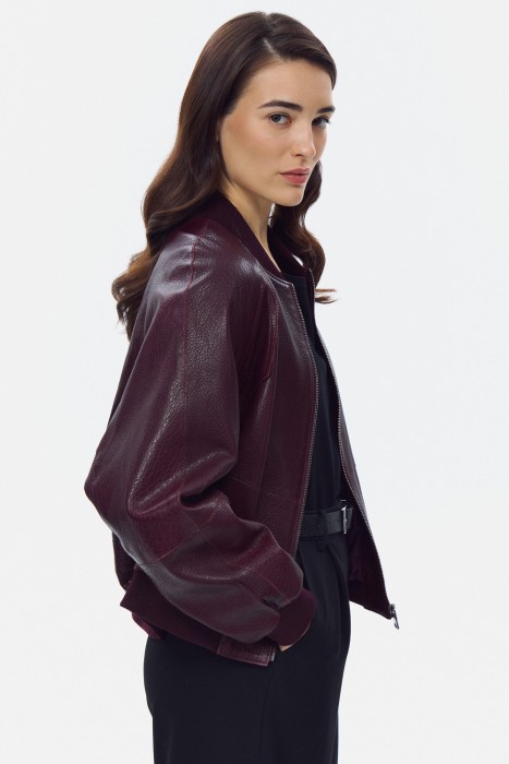 бомбер из натуральной кожи 823641003 фотография