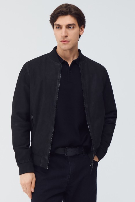 бомбер из натуральной кожи 801472003 фотография