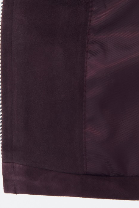 бомбер из натуральной кожи из россии вид сбоку