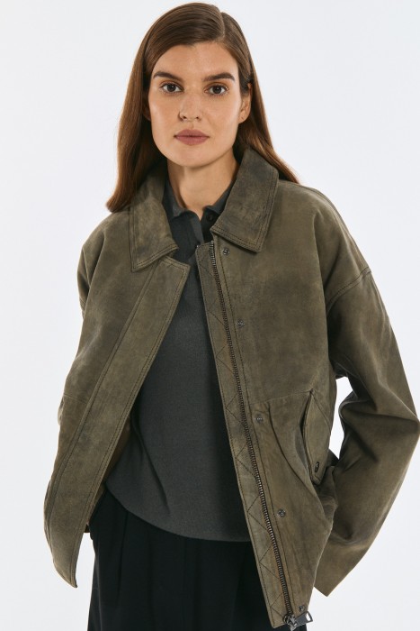 бомбер из натуральной кожи 773947003 фотография