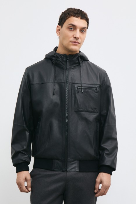 бомбер из натуральной кожи 779632003 фотография
