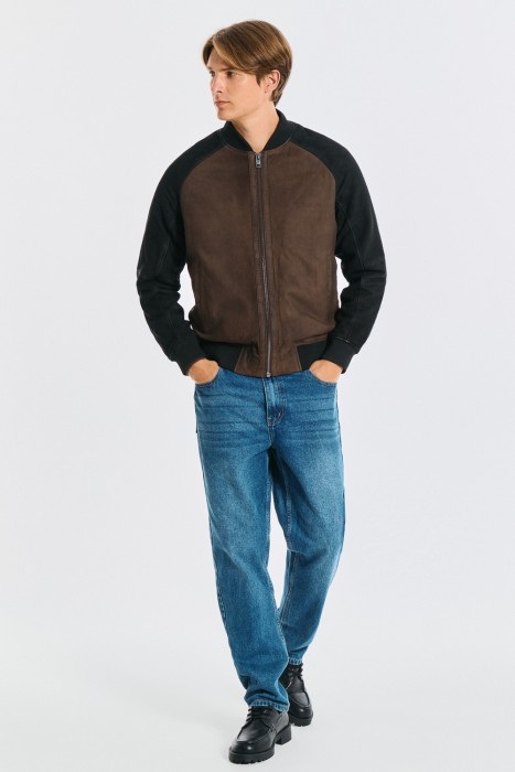 бомбер из натуральной кожи 776488003 фотография