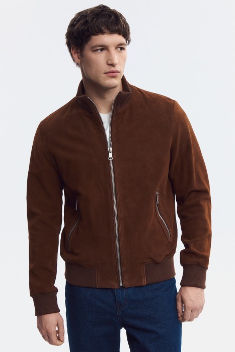 бомбер из натуральной замши 818314003 фотография