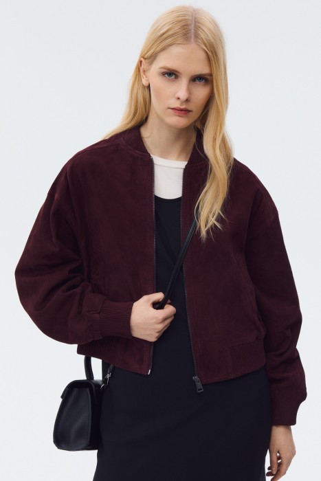 бомбер из натуральной замши 803080003 фотография