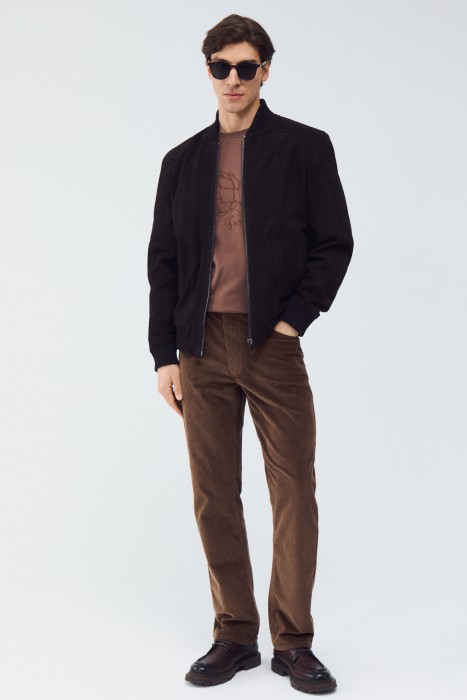 бомбер из натуральной замши 801759003 фотография