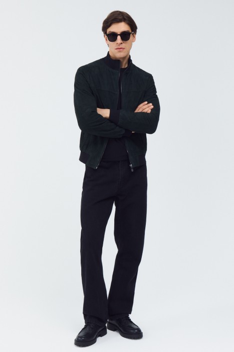 бомбер из натуральной замши 801980003 фотография