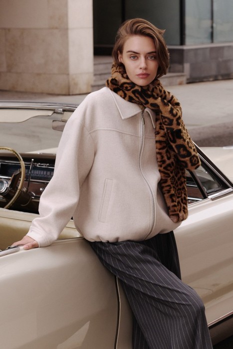 бомбер из пальтовой ткани 778978003 фотография