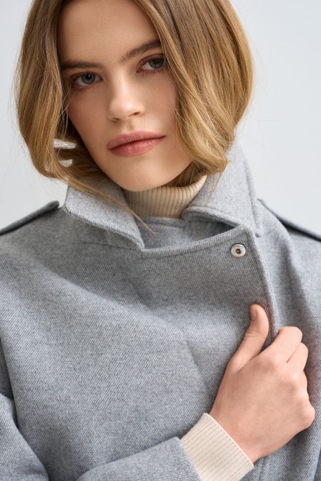 бомбер из пальтовой ткани из россии вид сбоку