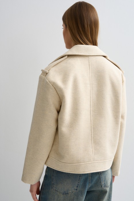 бомбер из пальтовой ткани по цене 5940 руб вид справа