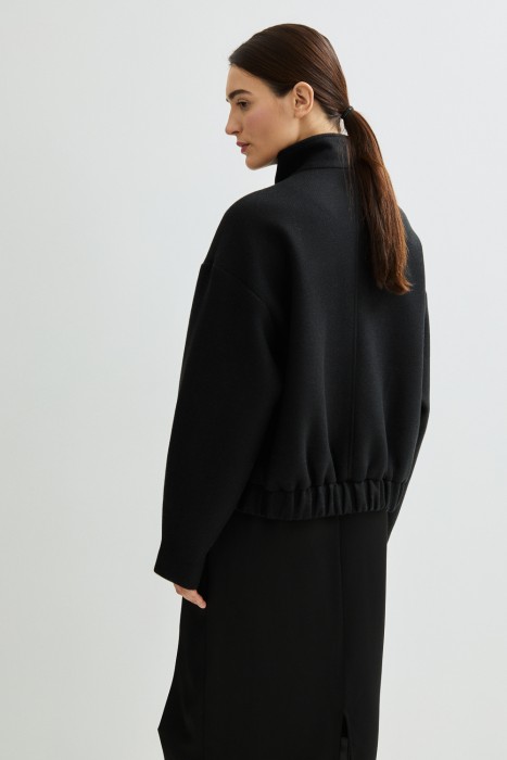 бомбер из пальтовой ткани по цене 9300 руб вид справа