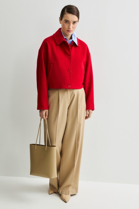 бомбер из смесовой шерсти по цене 6180 руб вид справа