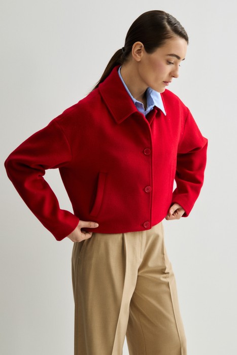 бомбер из смесовой шерсти из россии вид сбоку