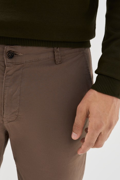 брюки из хлопка от бренда снежная королева вид слева