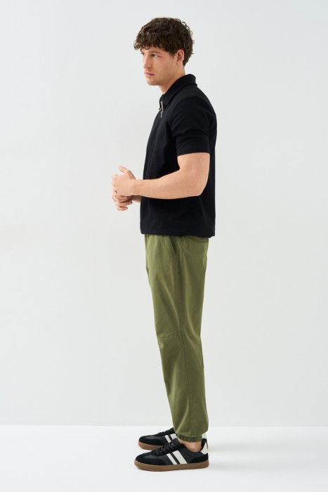 брюки из хлопка от бренда снежная королева вид слева